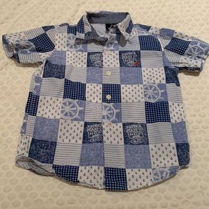 Like new 3t boys Nautica buttondown short sleeve